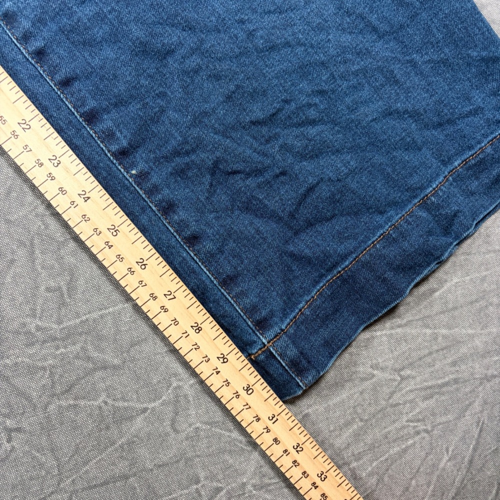 LC Lauren Conrad Womens Wide Leg Patch Pocket Jeans Medium Wash Blue Size 10 - Picture 6 of 8